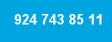 924 743 85 11 924 743 85 11